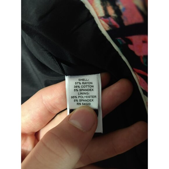 Banana Republic Blazer Womens 10 Pink Floral Striped Bella Jacket Blossom - Picture 10 of 14